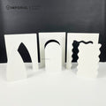 IMPODIO Window Geometry Kayu Set - Properti Alas Foto Produk Minimalis Modern - Props Foto Aesthetic