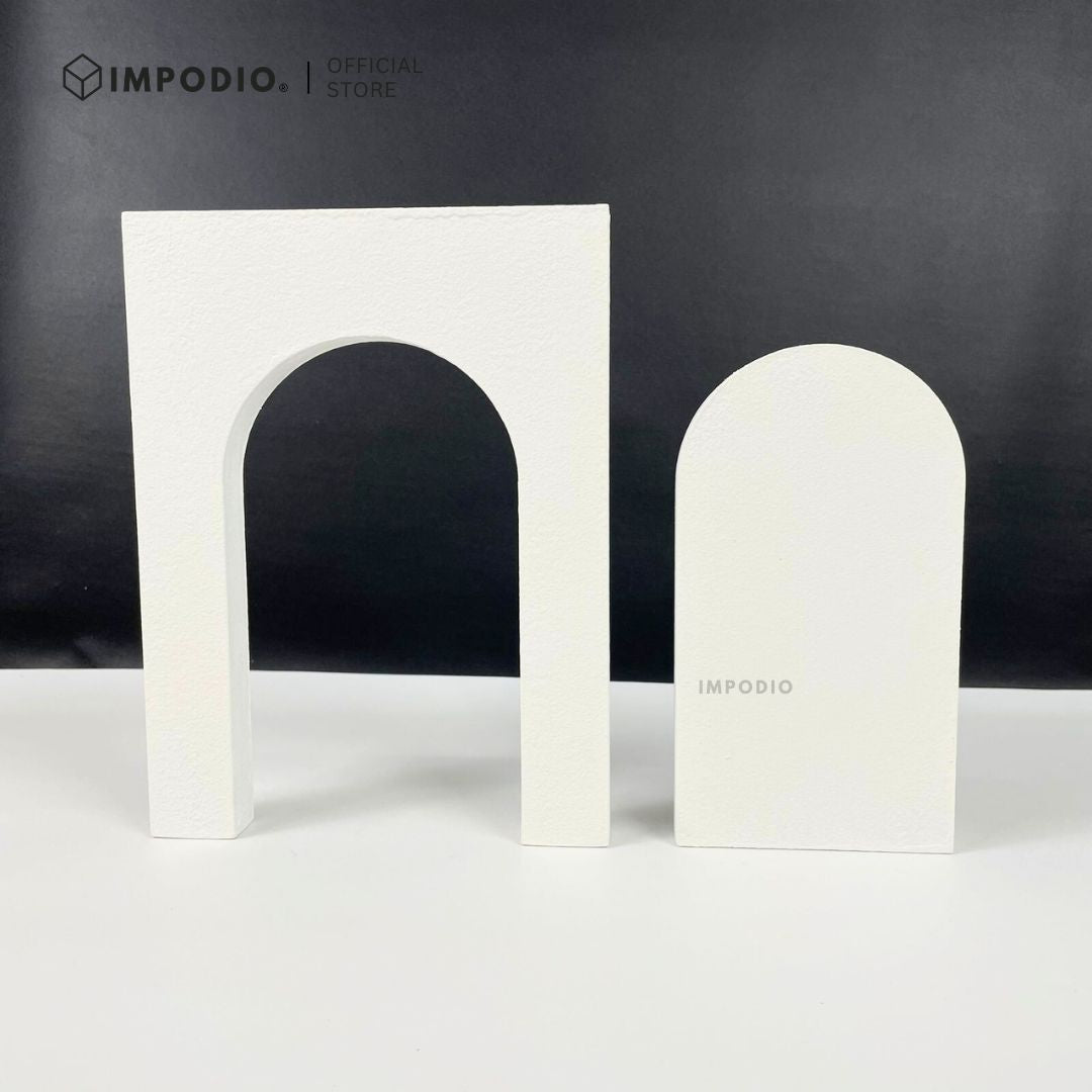 IMPODIO Window Geometry Kayu Set - Properti Alas Foto Produk Minimalis Modern - Props Foto Aesthetic