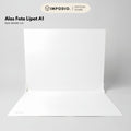 IMPODIO Alas Foto Lipat Backdrop Putih Polos A1 90x60cm - Background Studio Foto Produk Clean Aesthetic