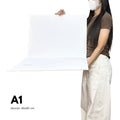 IMPODIO Alas Foto Lipat Backdrop Putih Polos A1 90x60cm - Background Studio Foto Produk Clean Aesthetic