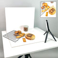 IMPODIO Alas Foto Lipat Backdrop Putih Polos A1 90x60cm - Background Studio Foto Produk Clean Aesthetic