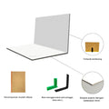 IMPODIO Alas Foto Lipat Backdrop Putih Polos A1 90x60cm - Background Studio Foto Produk Clean Aesthetic