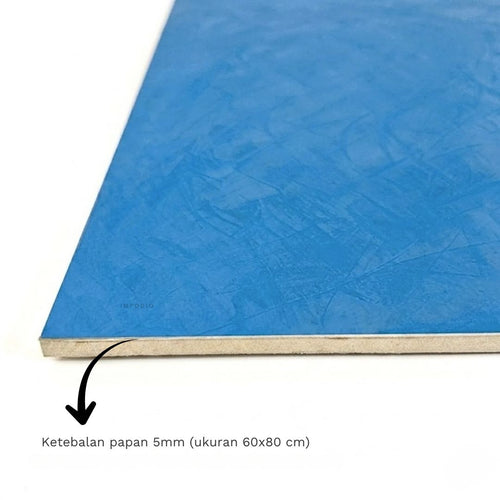IMPODIO Artboard Stucco Cooks Blue 80x60 cm |  Alas foto background properti estetik | Content creator online shop UMKM
