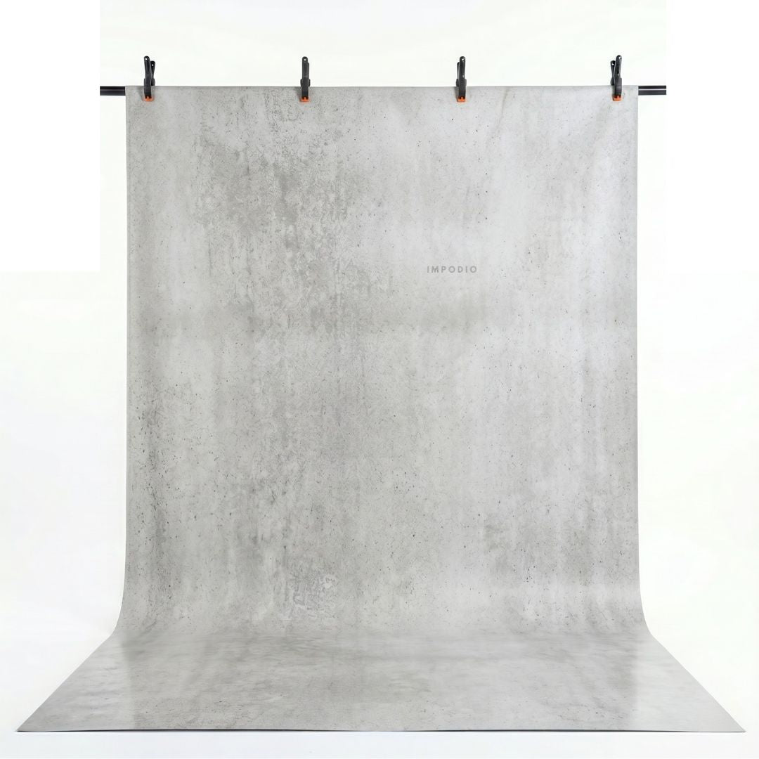 IMPODIO Paket T-Stand Backdrop Studio Foto Lengkap 200x100 cm - Background Waterproof Doff Warna Polos atau Motif 200x140 cm