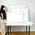 IMPODIO Alas Foto Jumbo PUTIH polos - Background Backdrop Foto Waterproof Latar Belakang Photography