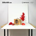 IMPODIO Alas Foto Jumbo PUTIH polos - Background Backdrop Foto Waterproof Latar Belakang Photography