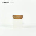 IMPODIO asbak kayu bulat – wooden bowl – props foto