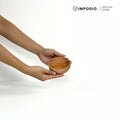 IMPODIO asbak kayu bulat – wooden bowl – props foto