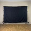 IMPODIO Background Kain Hitam Lebar 3M Backdrop Fotografi - Latar Profesional Foto Video Hasil Clean