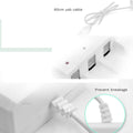 IMPODIO Charger Baterai USB 4 Slot untuk AA AAA Fast Charging - Pengisi daya aman dengan LED indikator