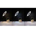 IMPODIO Ring Light 20cm  - Lampu Selfie Vlogger Konten Live Stream Profesional 3 Mode Warna