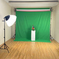 IMPODIO Paket Greenscreen Premium 3M - Stand Background untuk Studio Virtual Konten Video YouTube Streaming Chroma Key Alas Foto Profesional