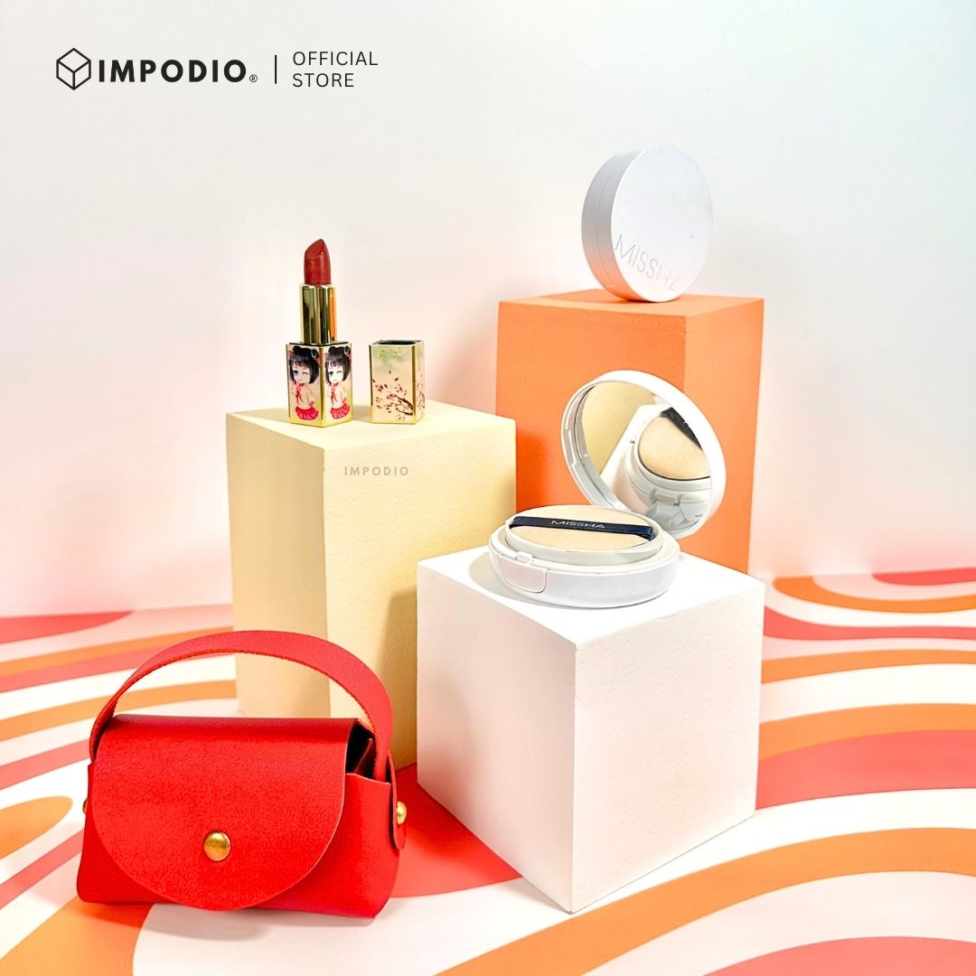 IMPODIO Podium Mini Kotak Kayu MDF - Props Foto Produk Estetik Berbagai Ukuran & Warna - Alas Display Fotografi Makanan Kosmetik UMKM