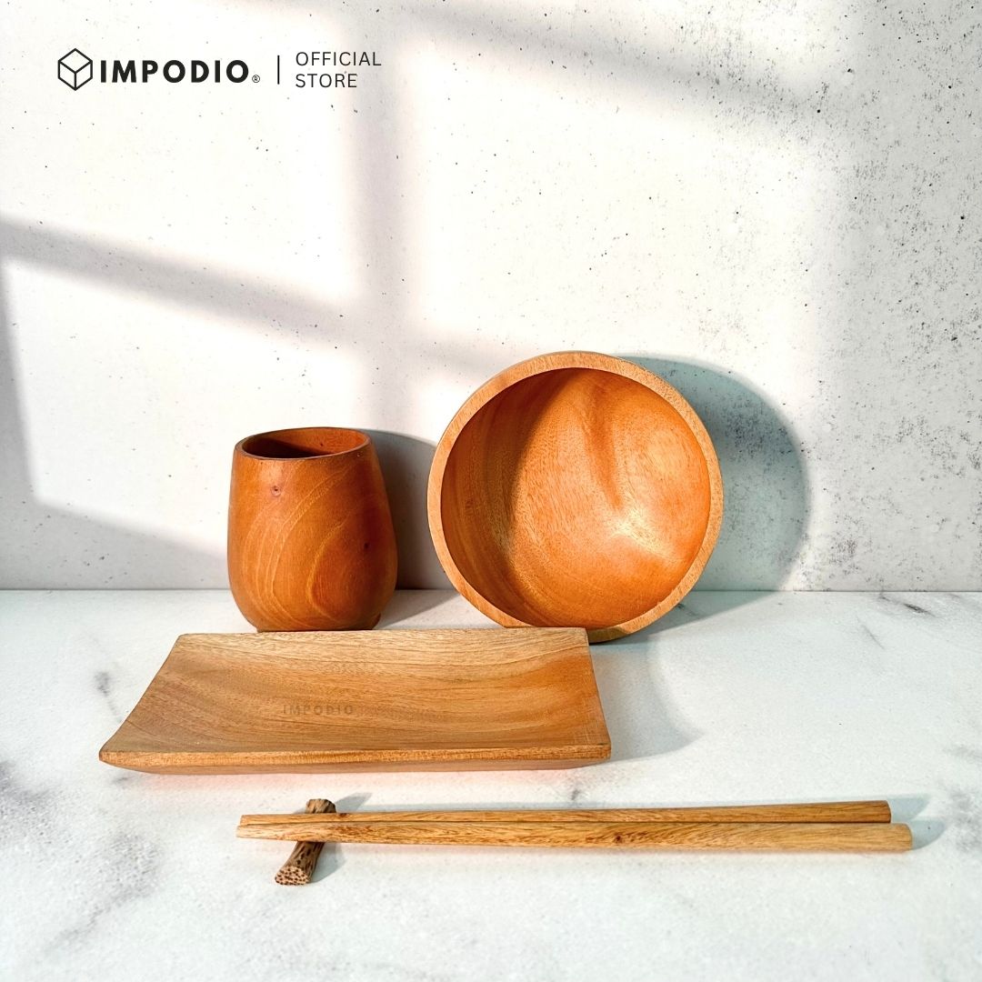 IMPODIO Paket Japanese Food Set Aesthetic - Properti Foto Produk Makanan Minuman - Peralatan Makan Jepang Minimalis