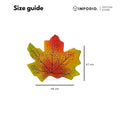 IMPODIO Daun Maple Palsu 12pcs - Properti Foto Estetik Tema Autumn Dekorasi Background Flatlay Produk
