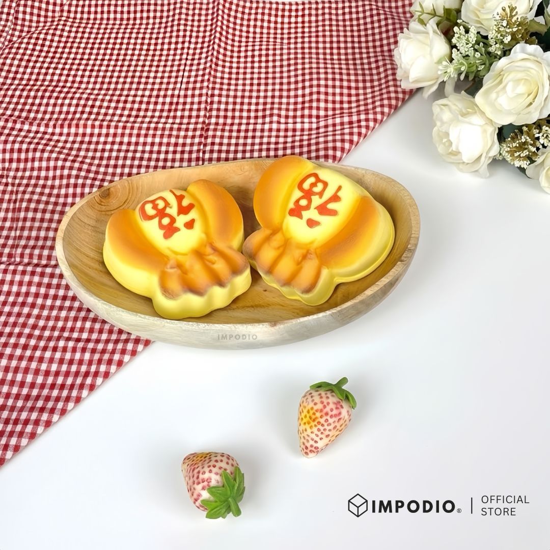 IMPODIO Piring Mangkok Bahan Kayu Mahoni Oval - Properti Foto Estetik Foodgrade