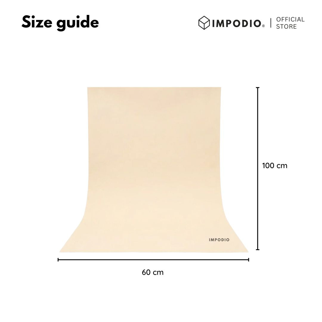 IMPODIO Background PVC warna soft brown – Coklat Pastel 60x100cm