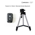 IMPODIO Paket Tripod 3 in 1 + Remote Shutter Bluetooth