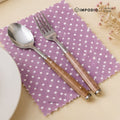 IMPODIO PAKET 5pcs] napkin lilac baby purple kain piknik
