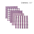 IMPODIO PAKET 5pcs] napkin lilac baby purple kain piknik