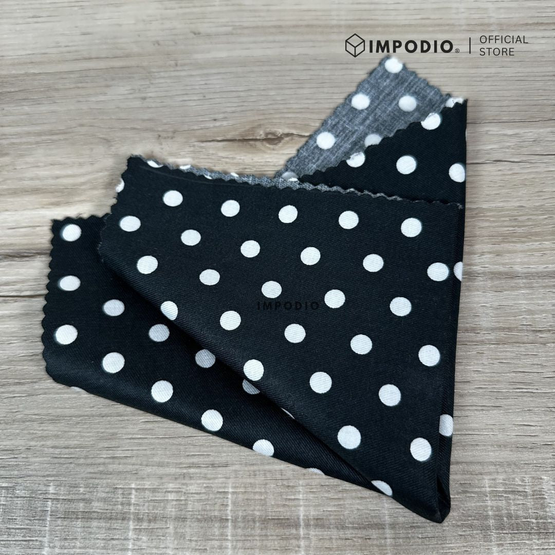 IMPODIO [PAKET 4pcs] napkin b&w kain piknik - props foto