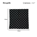 IMPODIO [PAKET 4pcs] napkin b&w kain piknik - props foto