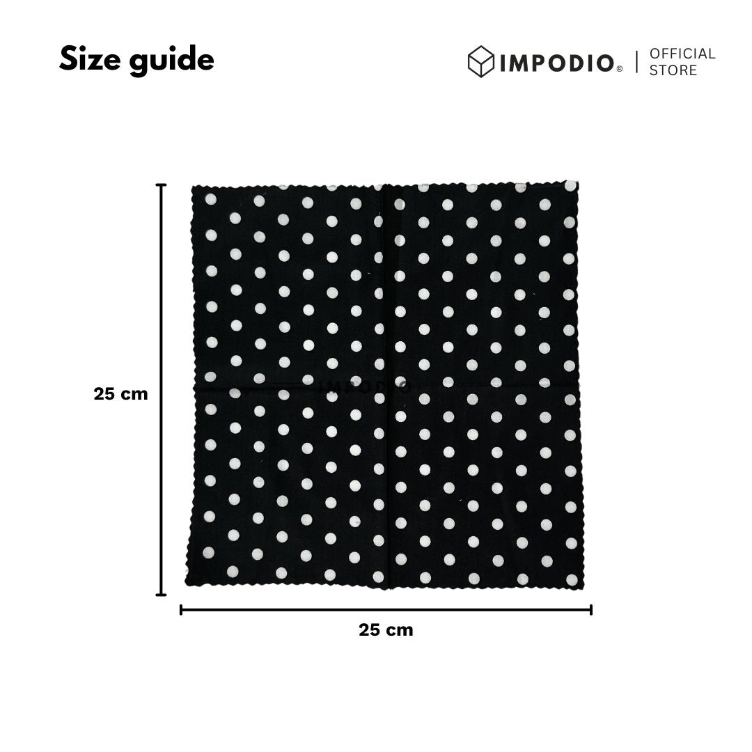 IMPODIO [PAKET 4pcs] napkin b&w kain piknik - props foto