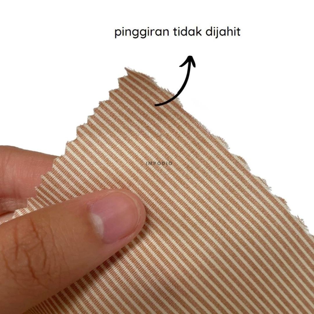 IMPODIO [PAKET 6pcs] napkin NUDE coklat kain piknik - props foto
