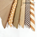 IMPODIO [PAKET 6pcs] napkin NUDE coklat kain piknik - props foto