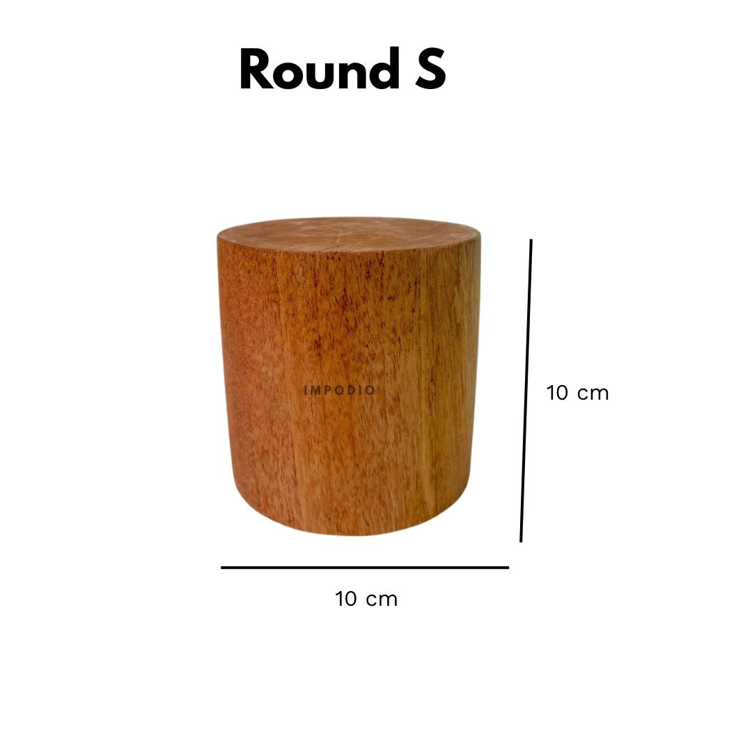 IMPODIO Podium kayu mahoni - kubus balok properti foto produk