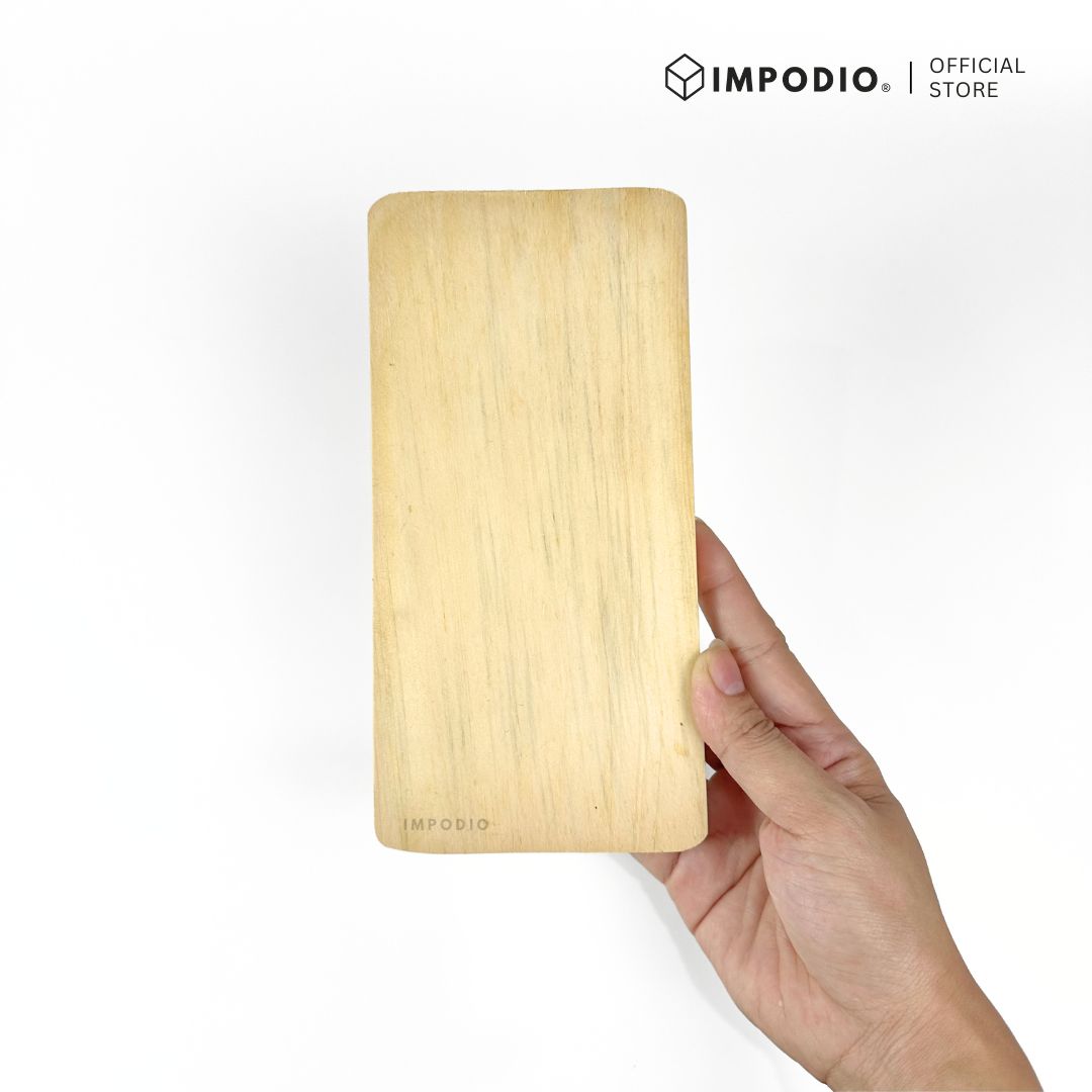 IMPODIO kayu kotak 20x10cm pinus bahan decoupage – lukis –