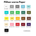 IMPODIO Paper background untuk studio seamless warna solid 2.7x5m
