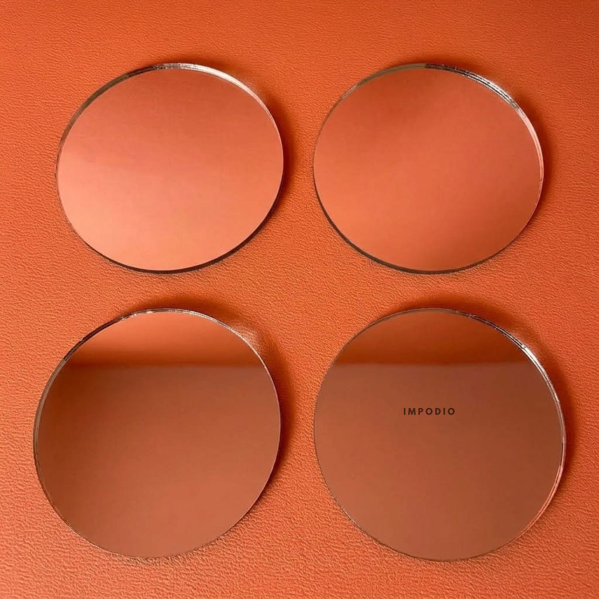 IMPODIO Cermin mini kecil hiasan craft 5 variant bentuk props photo