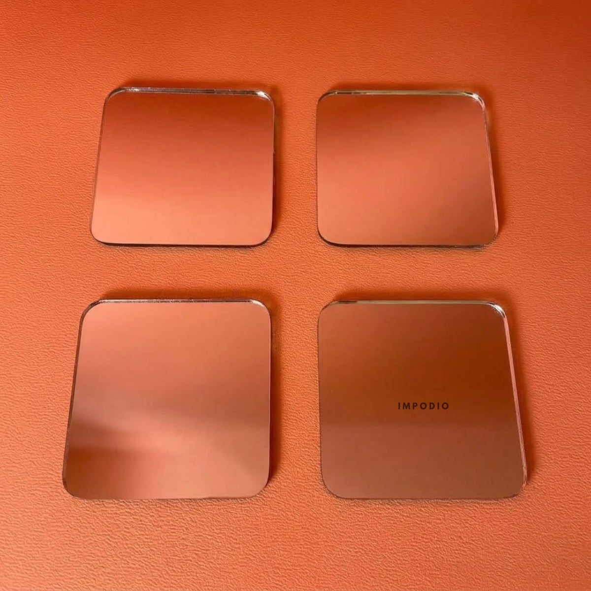 IMPODIO Cermin mini kecil hiasan craft 5 variant bentuk props photo
