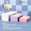 IMPODIO Rak Hoop Display Susun Produk Kayu Minimalis Set 3 Ukuran - Stand Foto Produk Aesthetic Mix Warna