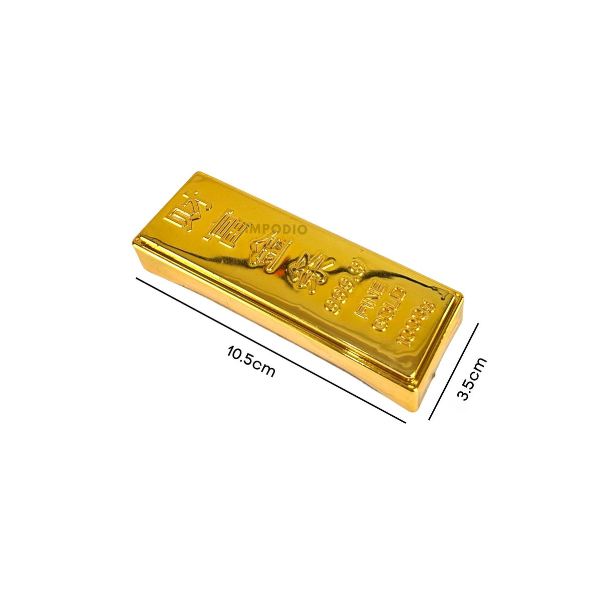 IMPODIO Emas Batangan Artificial - Fine Gold Miniatur Props Foto