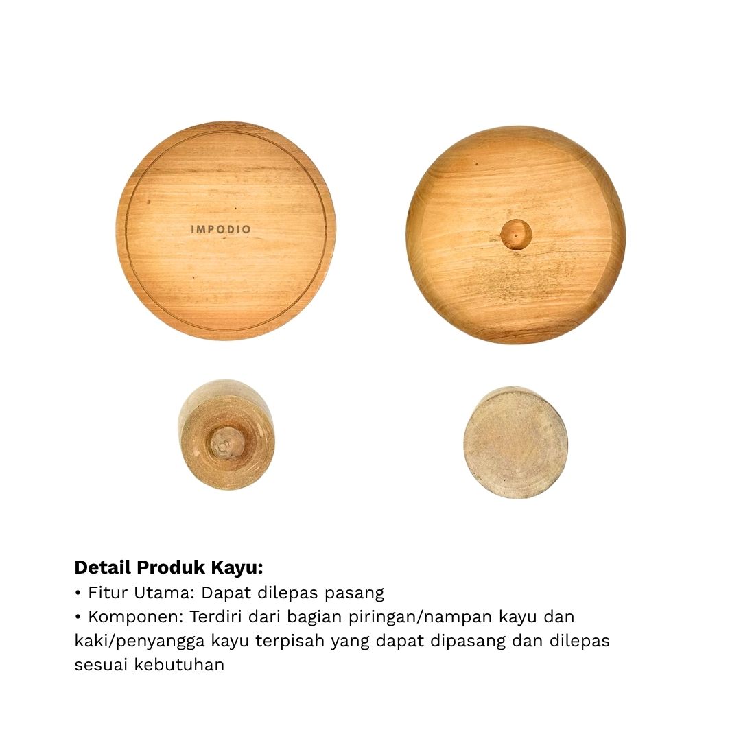 IMPODIO Wood stand premium Diameter 20cm – 30cm
