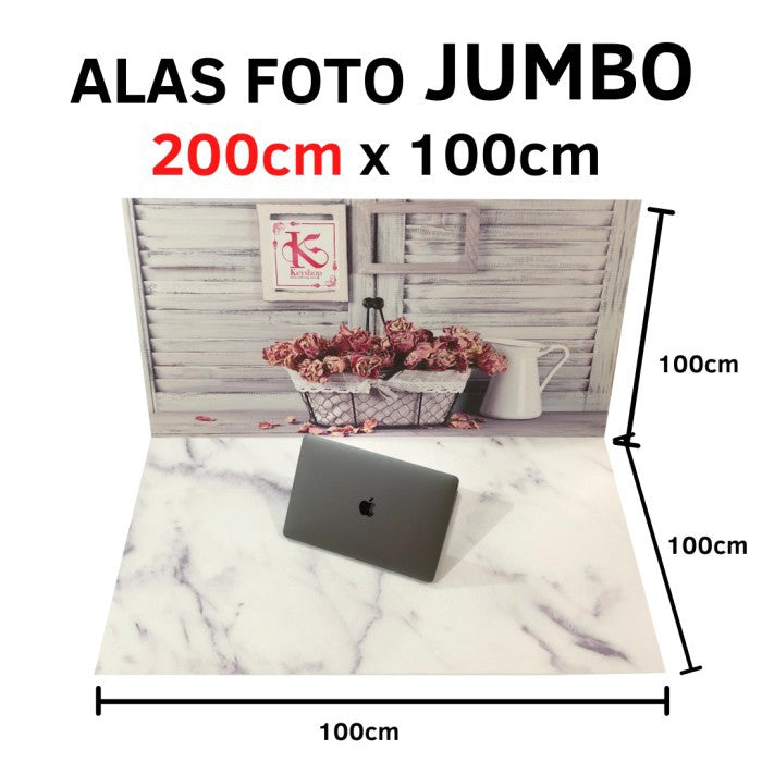IMPODIO Alasfoto jumbo / background foto uk 200x100cm motif bebas