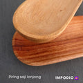 IMPODIO Piring kayu lonjong untuk piring saji - ukuran 8cm x 20cm - detail produk