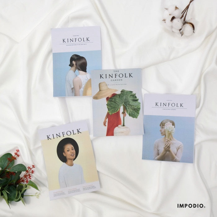 IMPODIO cover majalah (4pcs) – magazine kinfolk props foto - tampak samping