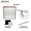 IMPODIO Box studio foto ukuran 120 cm x 100cm - background putih