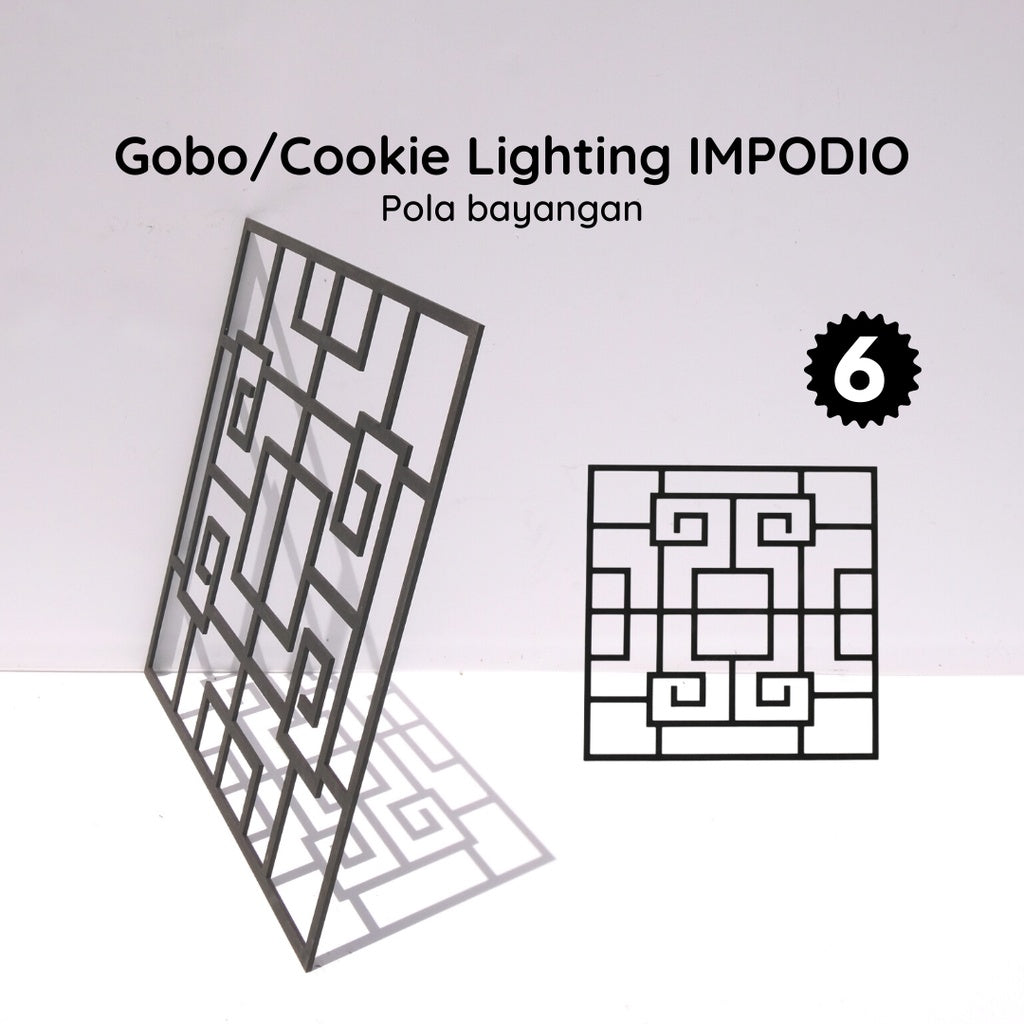 Gobo Black IMPODIO /pembentuk bayangan foto / cookie light photo props
