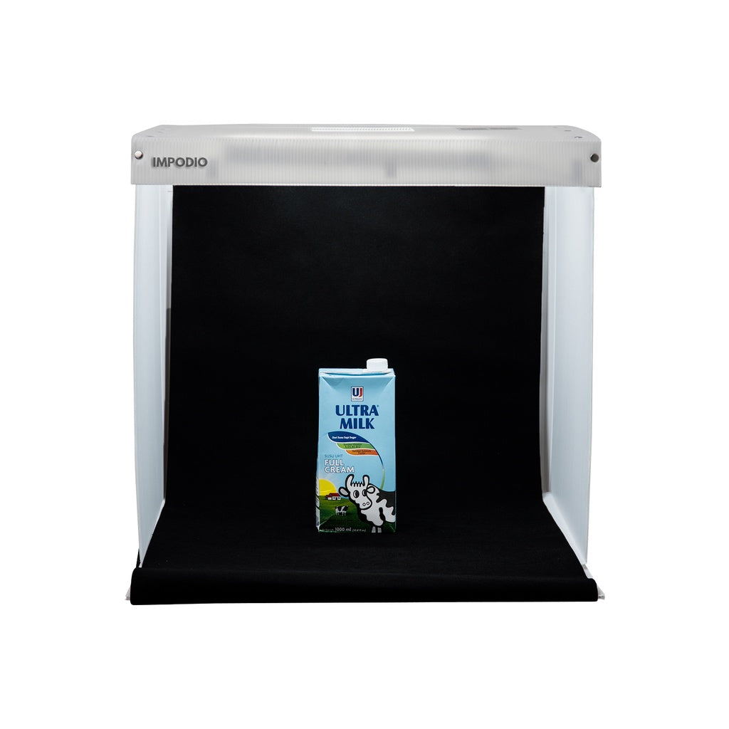 IMPODIO Box Studio Foto mini Ukuran 50x50cm 2 LED Paling terang