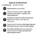 IMPODIO Alas foto jumbo lipat waterproof motif bata ukuran 200x100cm - detail produk