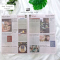 IMPODIO Koran inggris 2 lembar bolak-balik IMPODIO – Props foto produk - close up