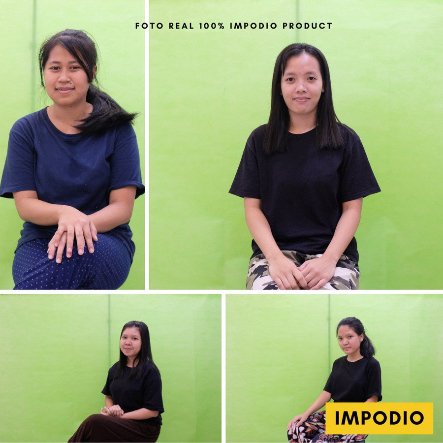 Paket background untuk Zoom, Youtube, Sekolah murah ORIGINAL IMPODIO - Hitam