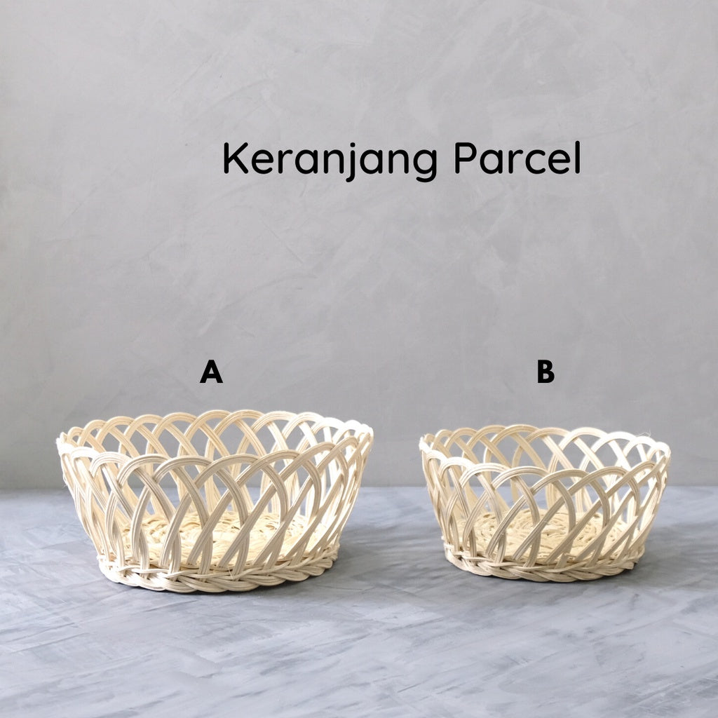 IMPODIO Keranjang hampers parcel bambu buah – properti foto - tampak samping