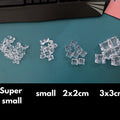 IMPODIO Es batu palsu – Fake ice cube ukuran 2x2cm realistis - background putih