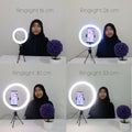 IMPODIO Ringlight diameter 30 cm 3 warna dimmable - close up