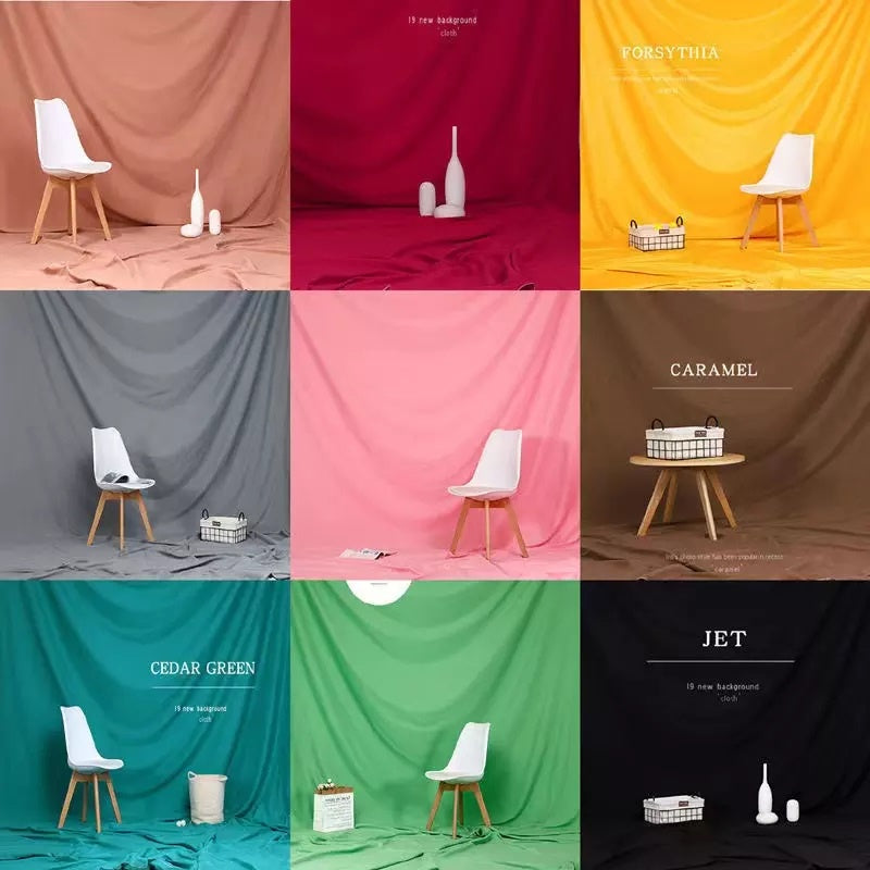 IMPODIO Kain Background warna polos lebar ukuran 2.4m - per meter